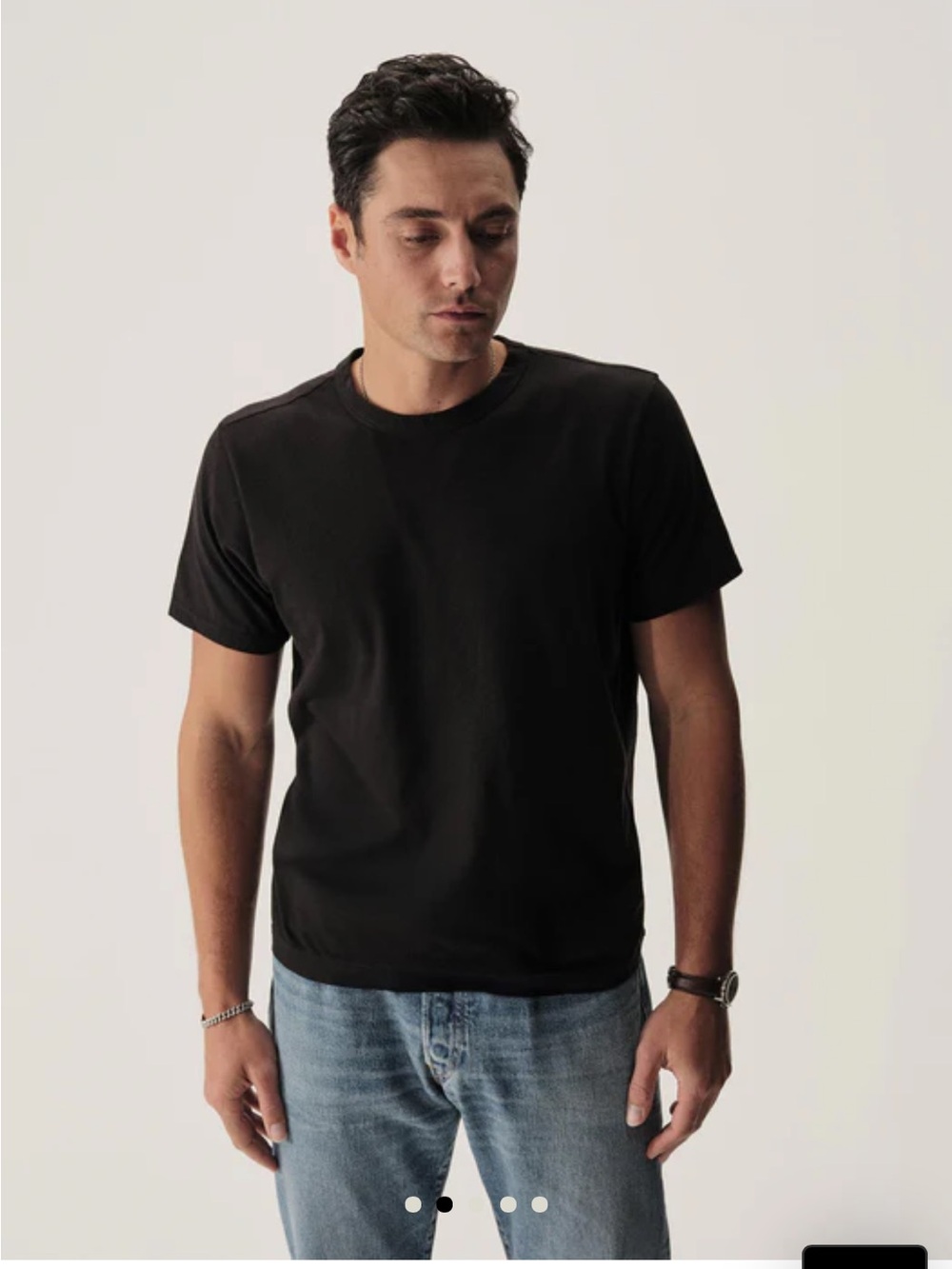 Buck Mason Black Crew Neck T-Shirt